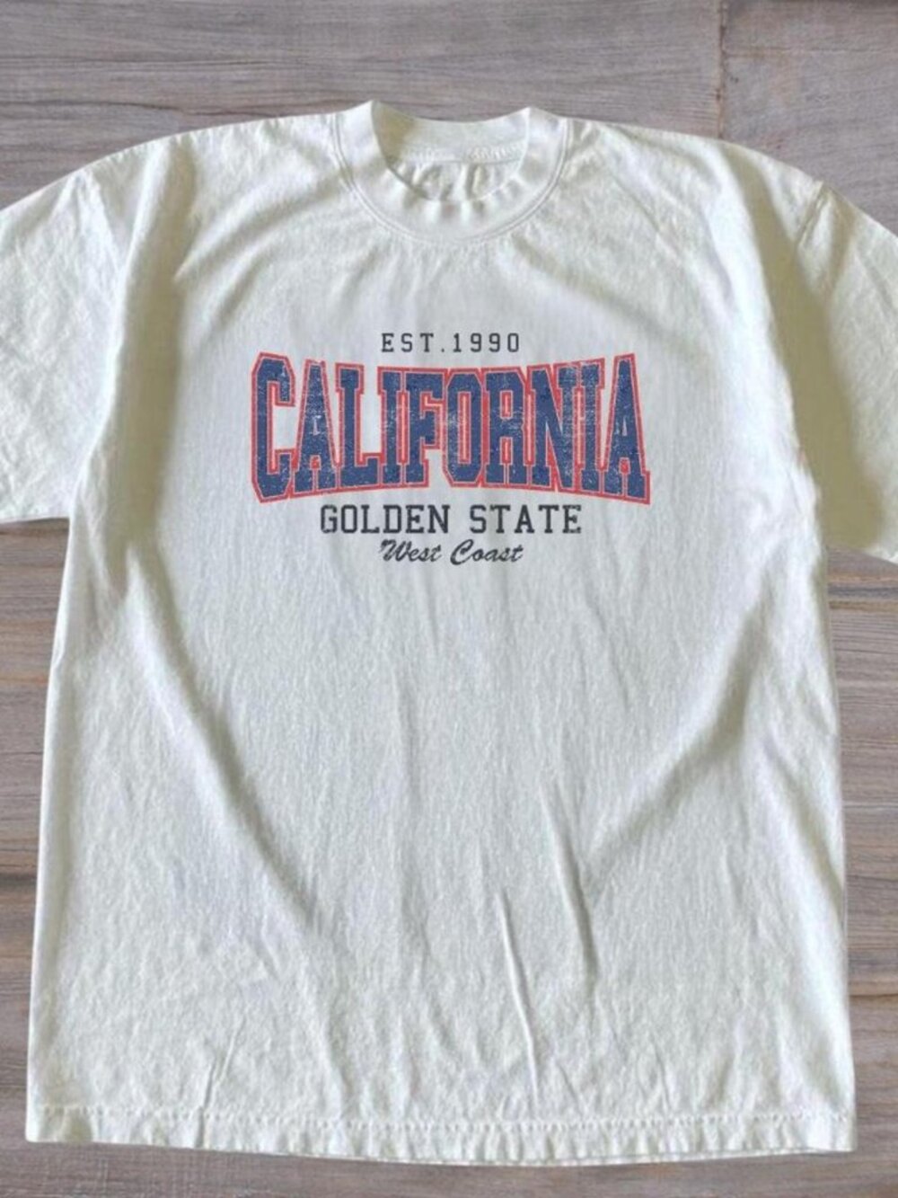 California Golden State T-shirt white